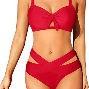 Plus size two piece bathing suit